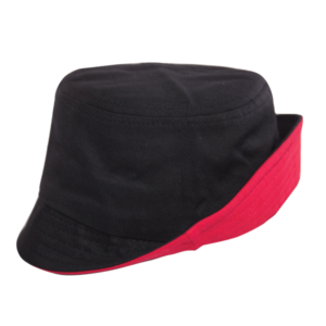 BUCKET HAT WITH TWO TONE BRIM
