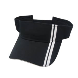 SUN VISOR WITH TWO STRIPES