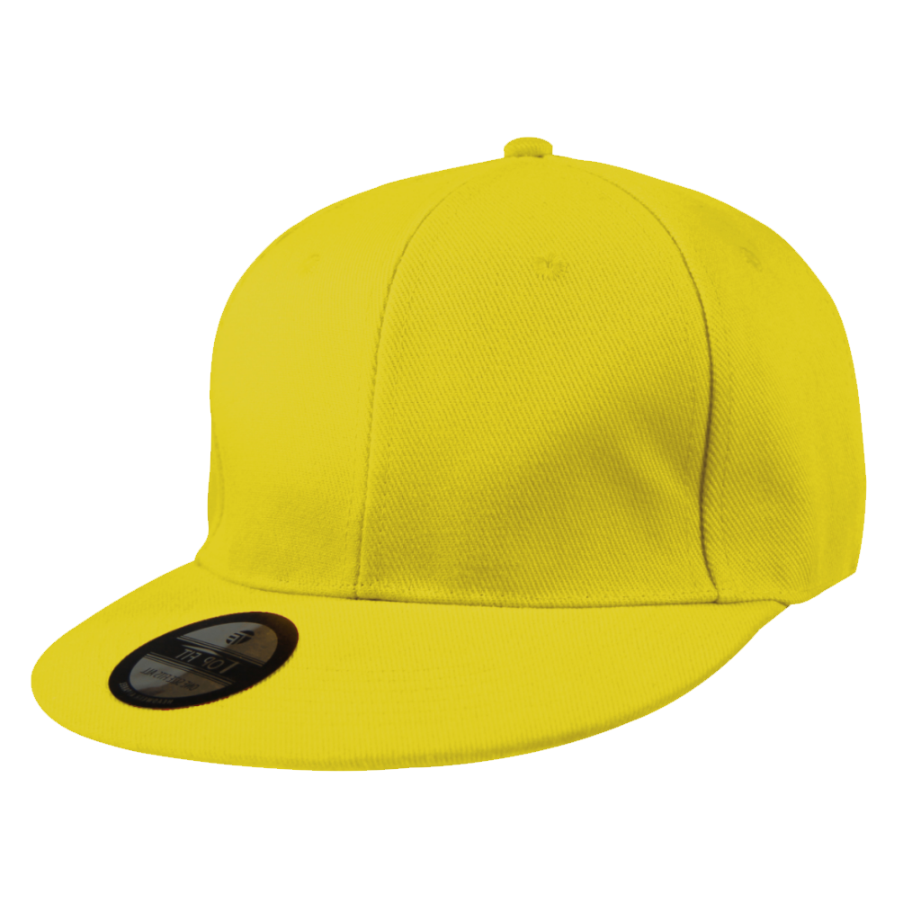 SNAP BACK FLAT PEAK CAP (SB012 YELLOW) Top Caps